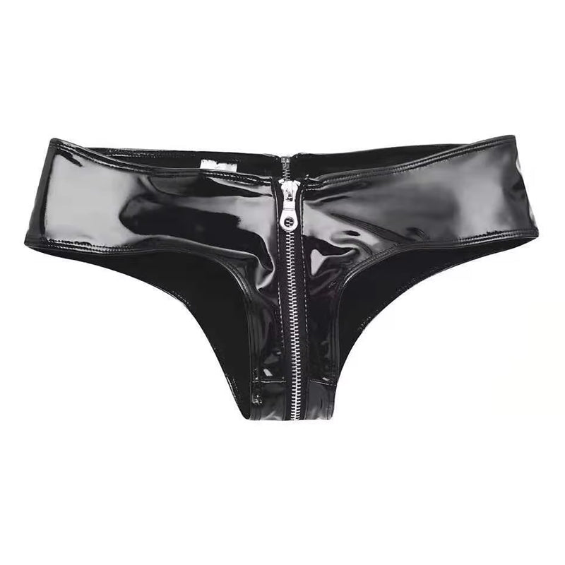Erotic Zipper FancyStar Latex Panties
