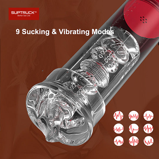 Harry King 9 Vibration Mode Suction Penis Suptruck Pump