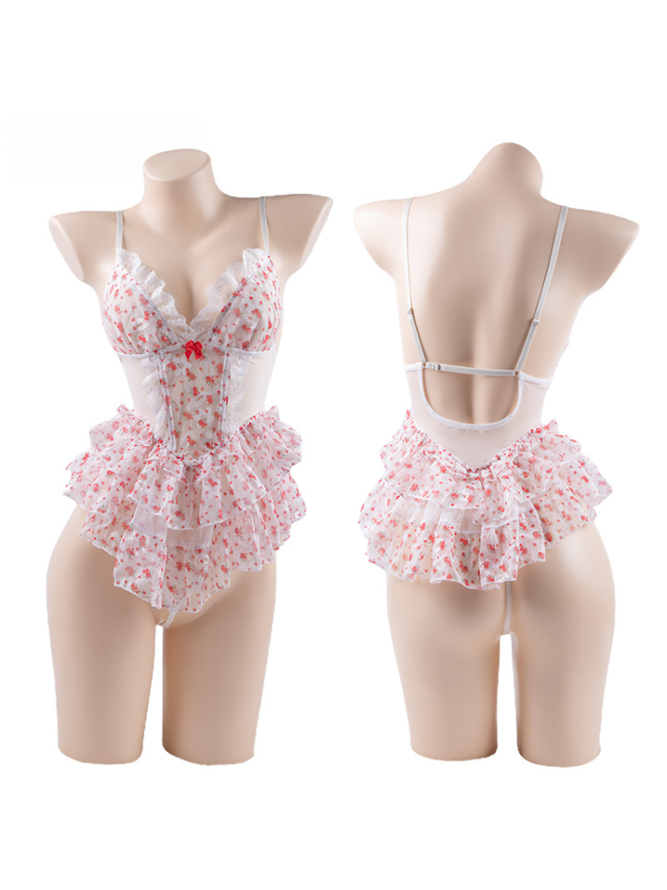 CHERRIE Bloomsom Layered Babydoll Dress
