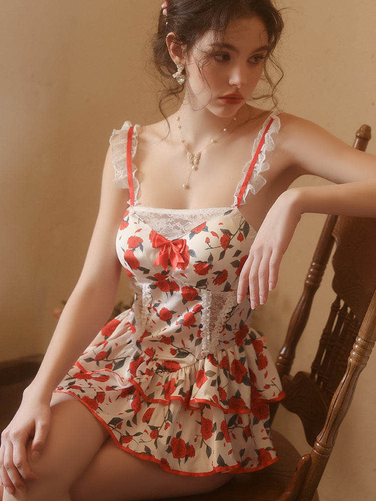 ROSIER Floral Mini Dress