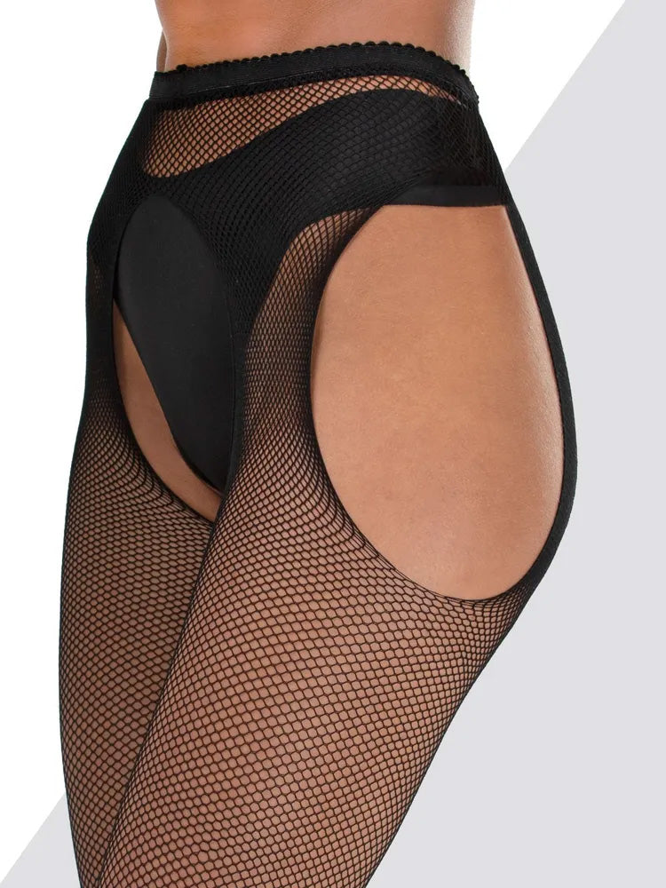 FancyStar™ Opium Lace-Detail Hosiery