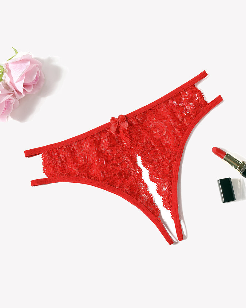 avidlove women lace panties sexy underwear floral lace briefs with cute bow center