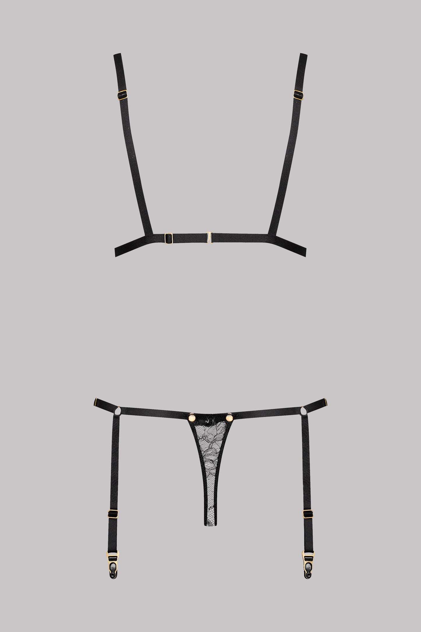 Jeux Magnetic Lace Thong Bodysuit