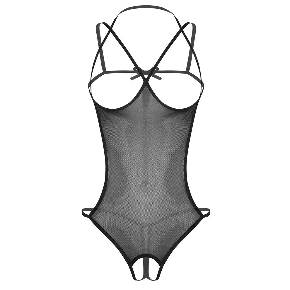 💥 SUMMER HOLIDAY 70% OFF 🔥 FancyStar™ VIOLA Mesh Cupless Bodysuit