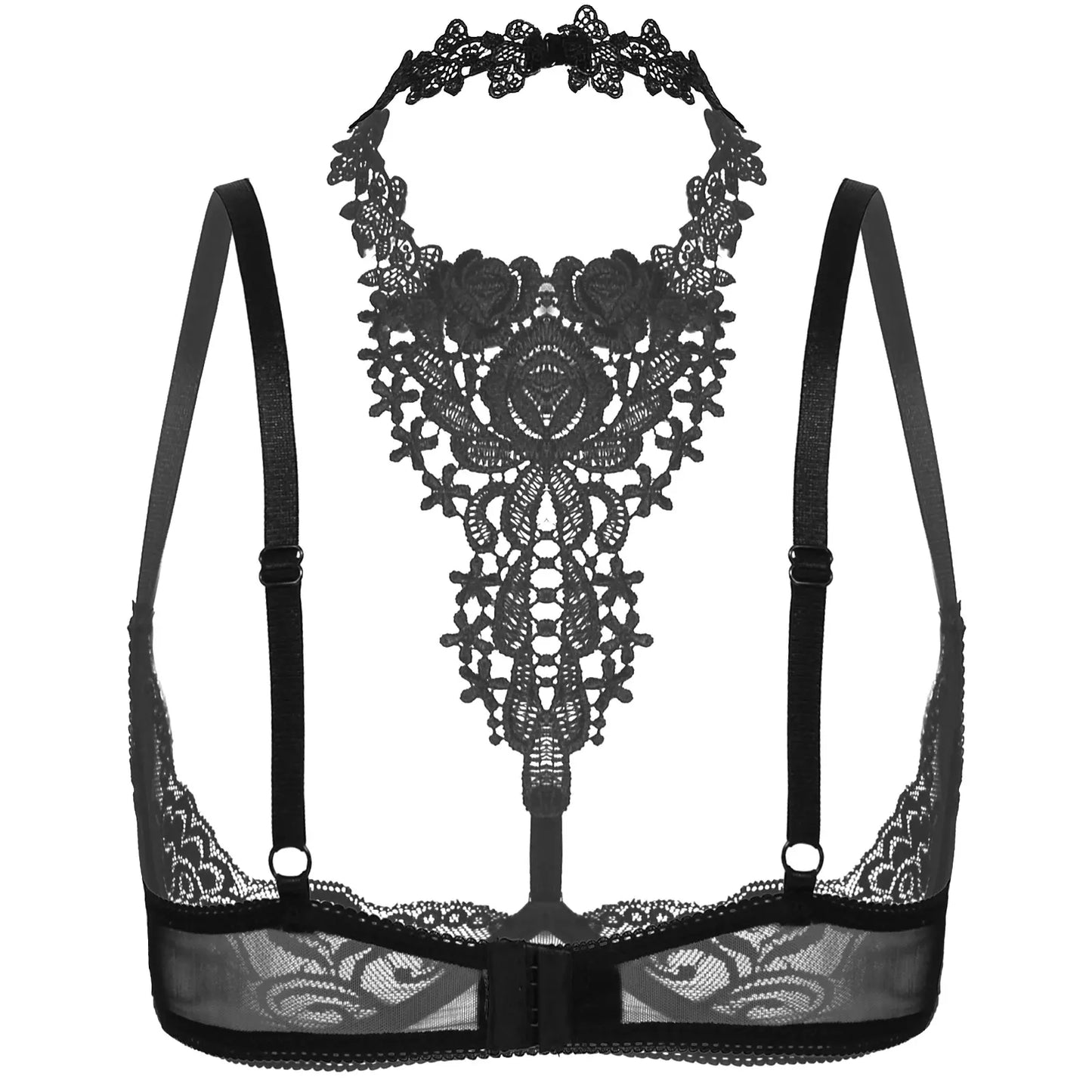 Lace Halter Neck Lifted Bra HEMSMTH414