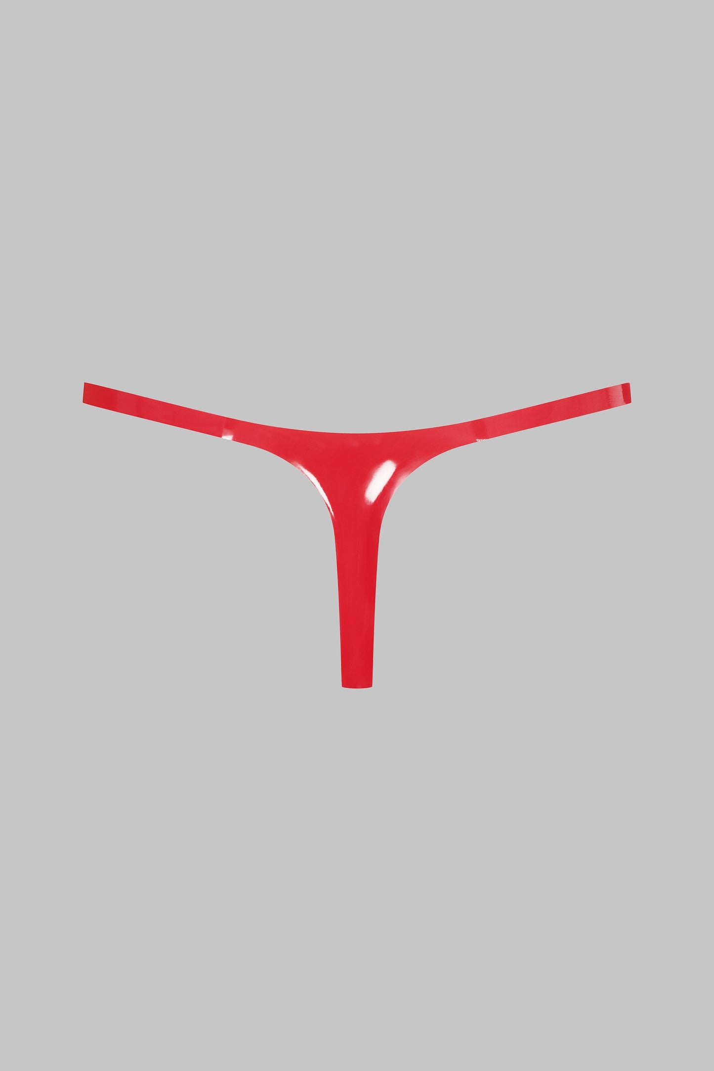 Red Latex Mini Thong