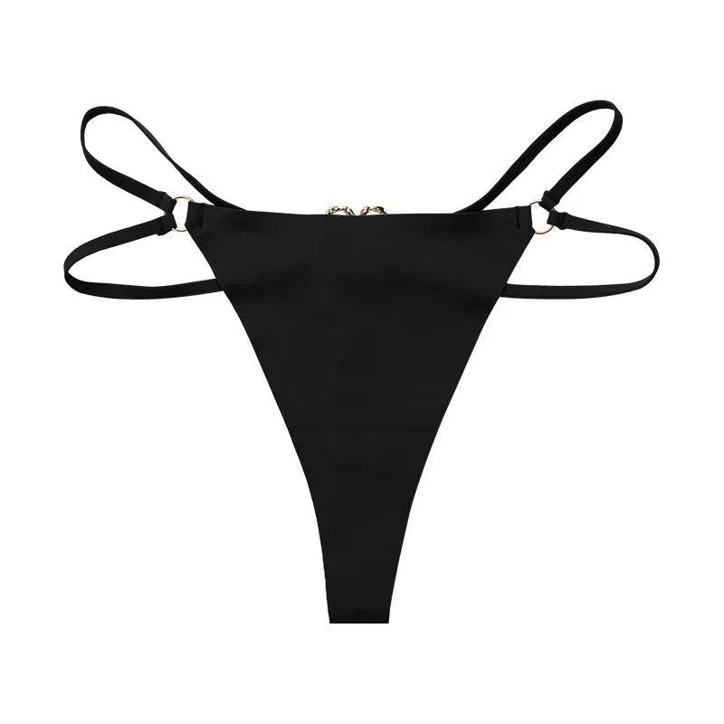 Ice Silk Thong Dark Purple Panties