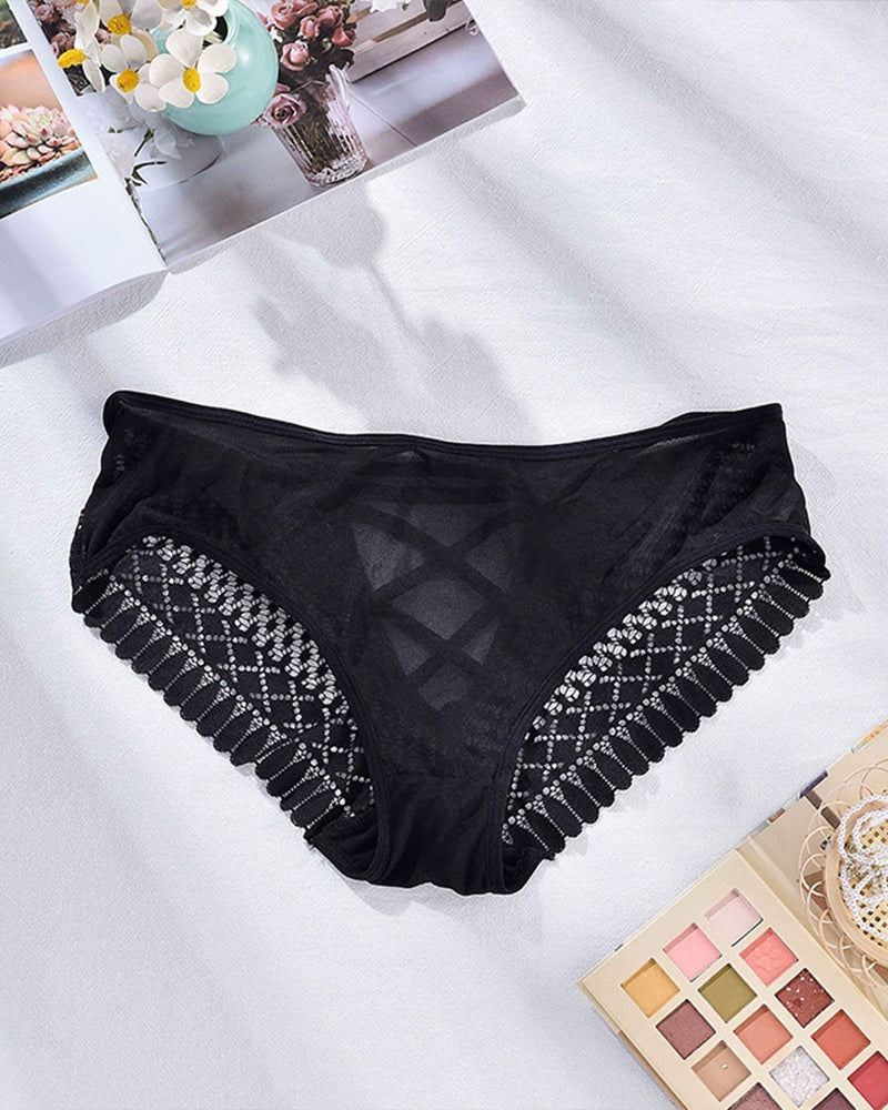 THIREVA Plus Size Lace Triangle Panties