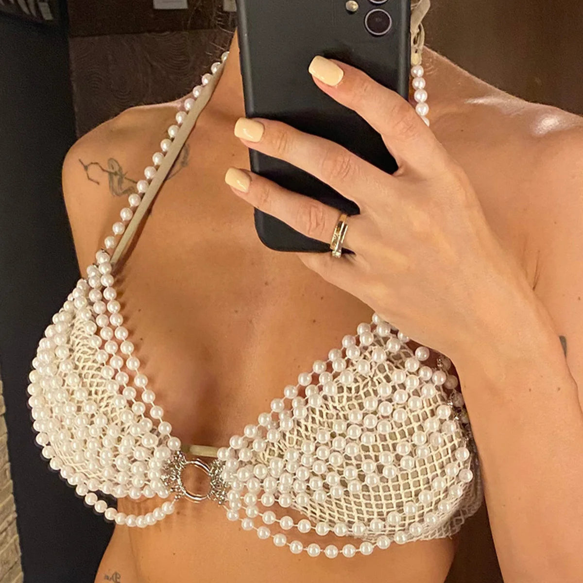 Pearl See Through Bikini HEMSMTH386