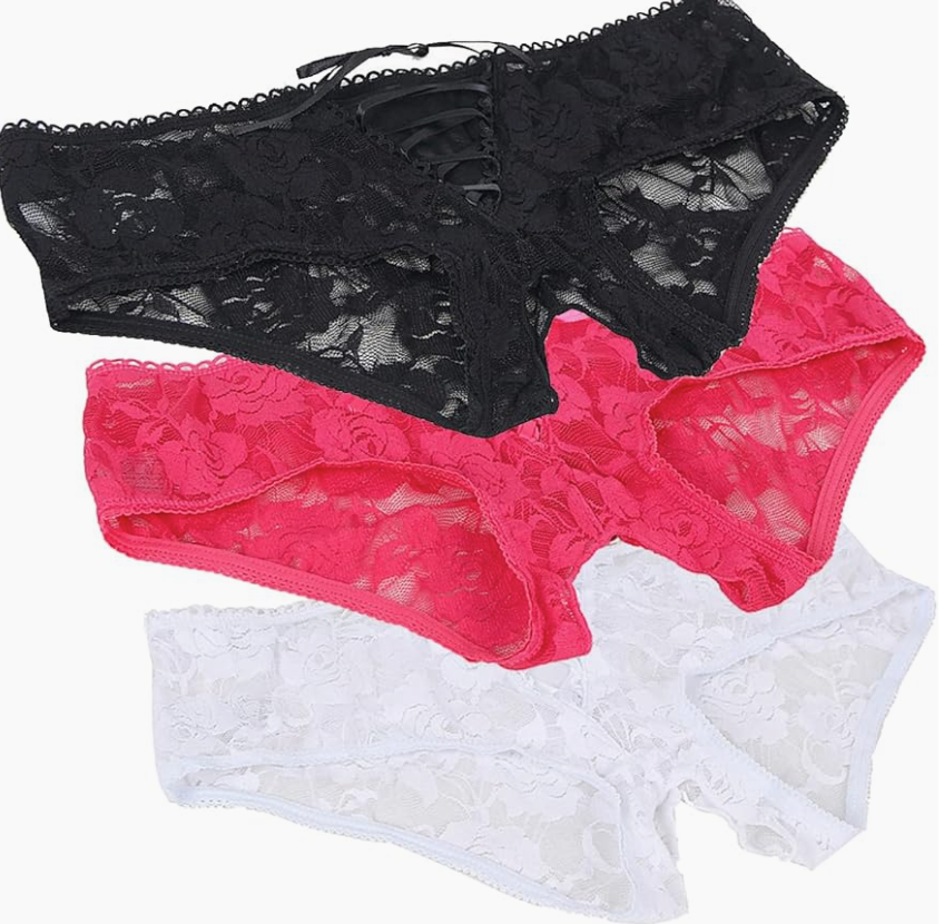Sheer Crotchless Panties