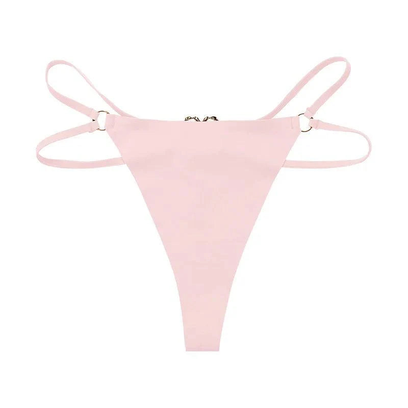 Ice Silk Thong Pink Magenta Panties
