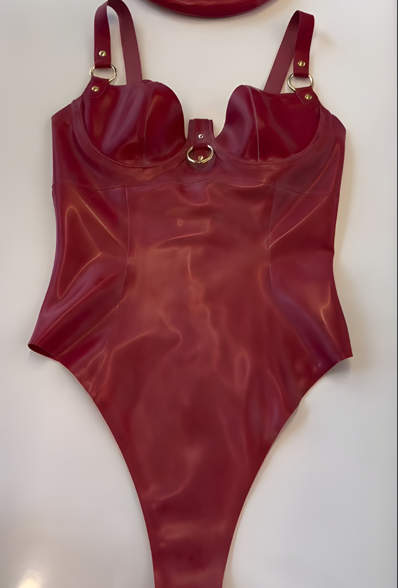 FancyStar® O-Ring Latex Bodysuit
