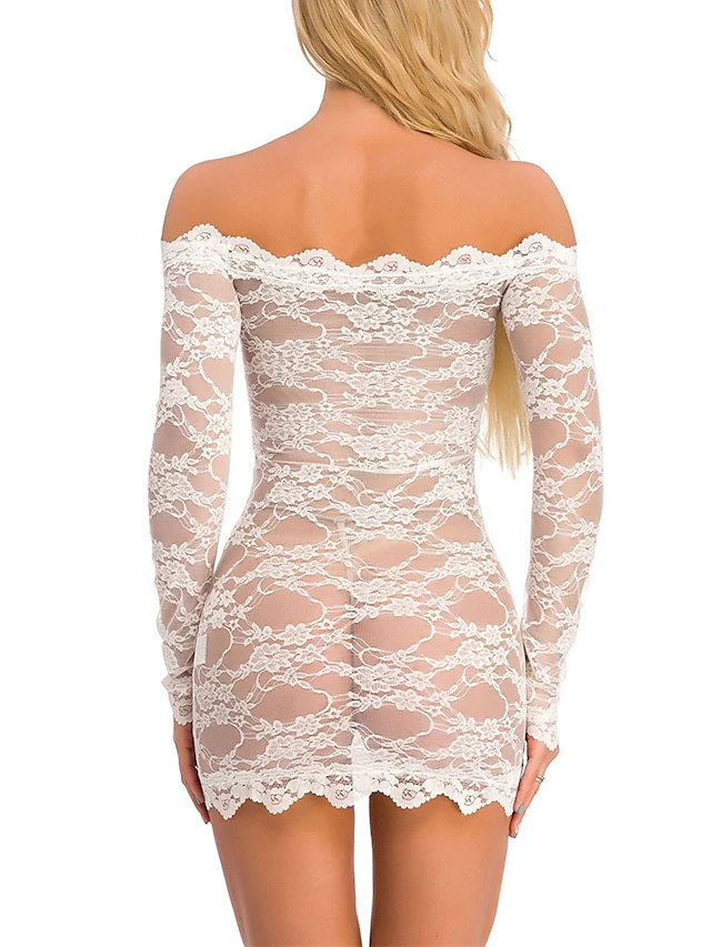 BOMIE Mesh Nightgrown Dress