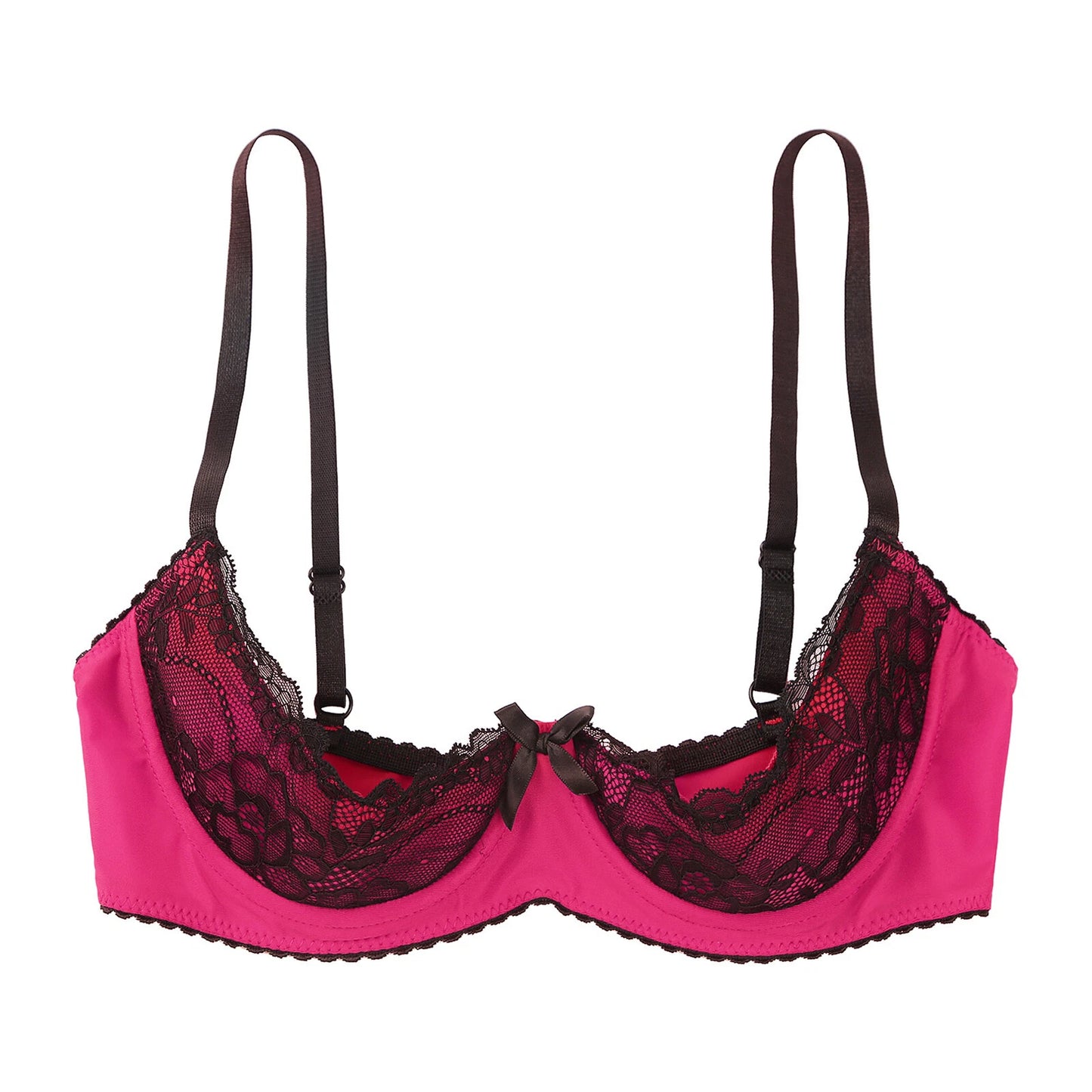 Lace Tie Bow Cupless Top HEMSMTH425