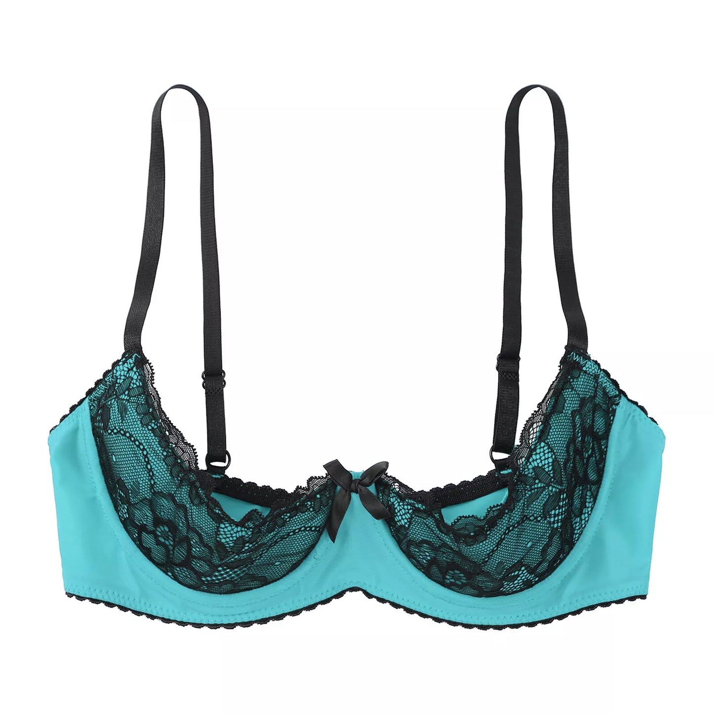 Lace Tie Bow Cupless Top HEMSMTH425