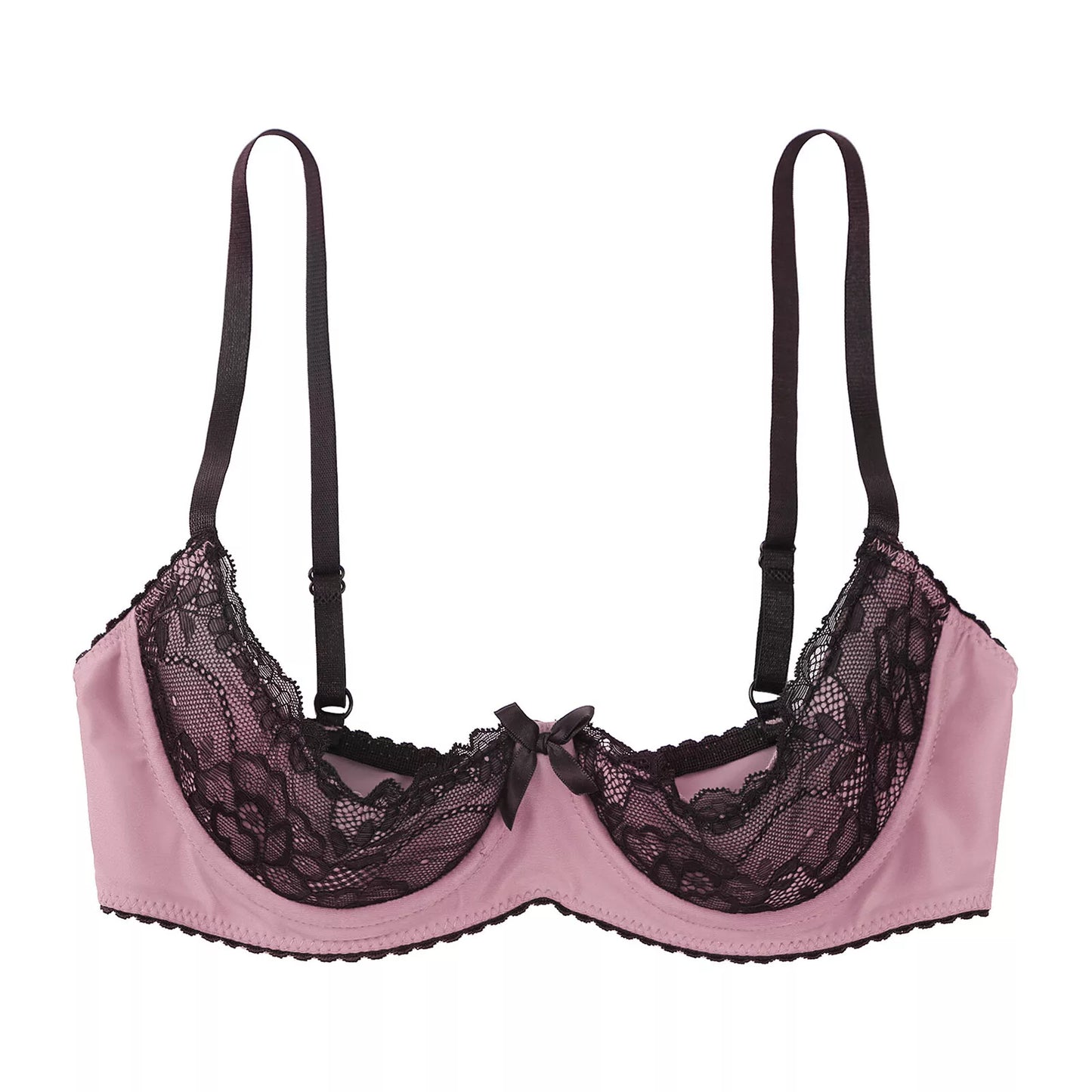 Lace Tie Bow Cupless Top HEMSMTH425