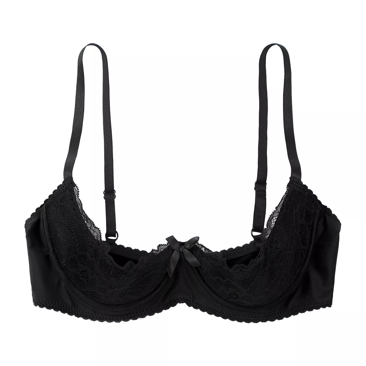 Lace Tie Bow Cupless Top HEMSMTH425