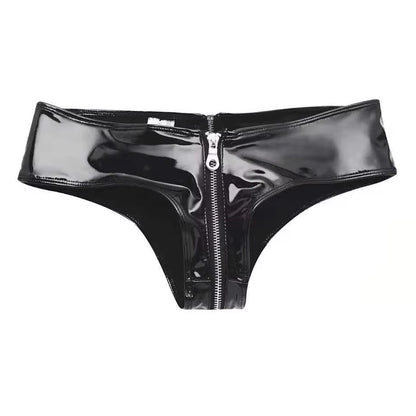 Erotic Zipper FancyStar Latex Panties