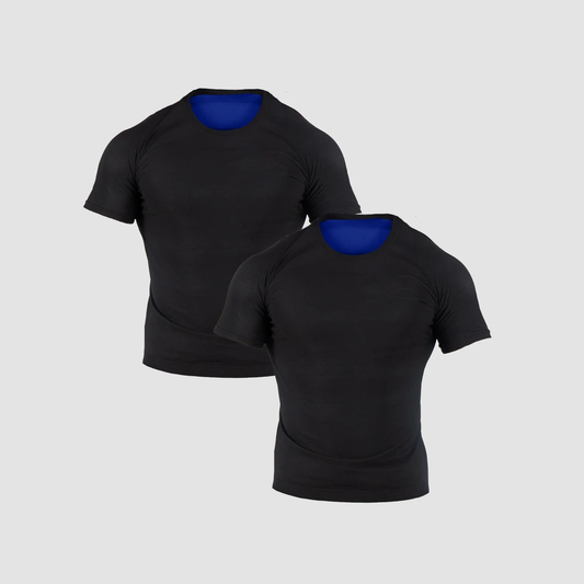 Men's Sauna Shirt 2-pack Black