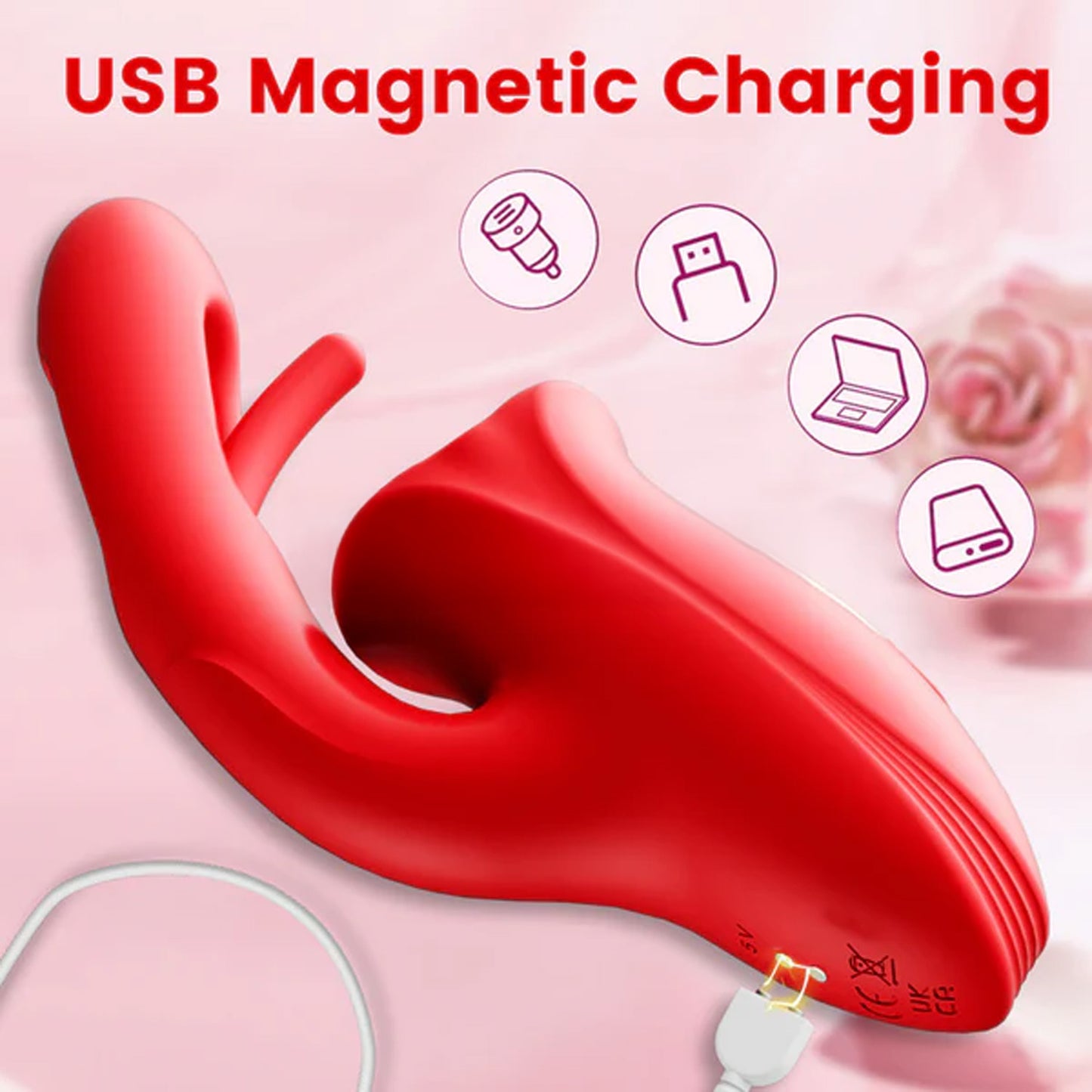 ❄️ Christmas Sale 70% OFF 💋 KISSORA 9 Licking Sucking & Flapping Vibrator