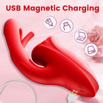 ❄️ Christmas Sale 70% OFF 💋 KISSORA 9 Licking Sucking & Flapping Vibrator