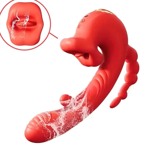 TEASRA Multi-Zone 5-in-1 Licking Flaping Sucking Vibrator