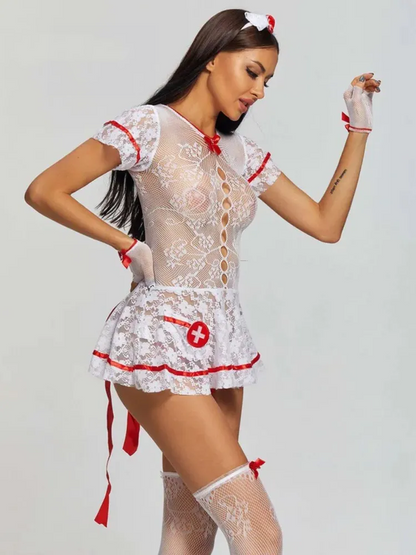 FancyStar™ Alluring Nurse Fantasy Costume