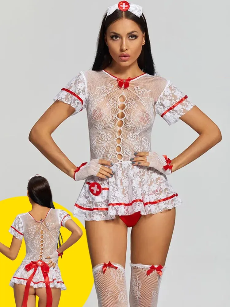 FancyStar™ Alluring Nurse Fantasy Costume