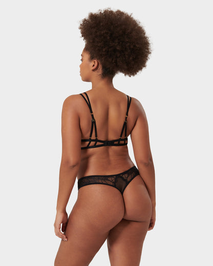 EMER Black Thong