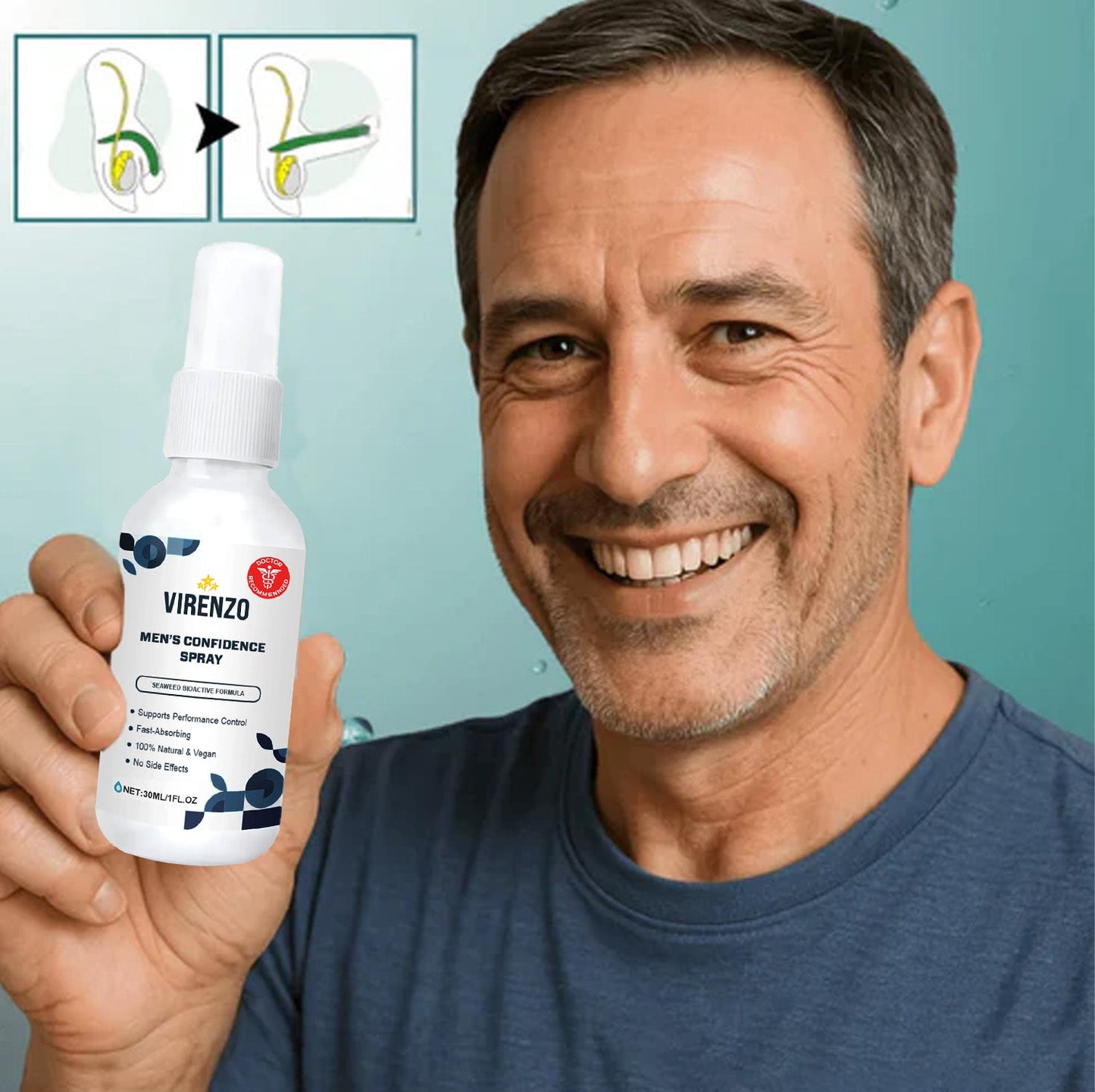 ❄️ 2026 Pre-Sale 70% OFF 💪 VIRENZO Men’s Confidence Spray 🔥 Effects within 43s