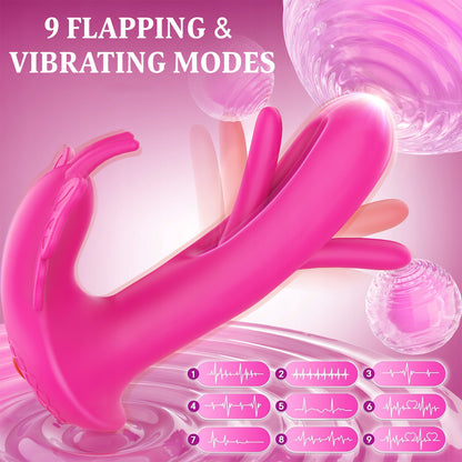 💥2025 Limited 75% OFF🔥SUPTRUCK Kiwinet Butterfly X9🔥4 IN 1 Panty Vibrator with 9 Modes