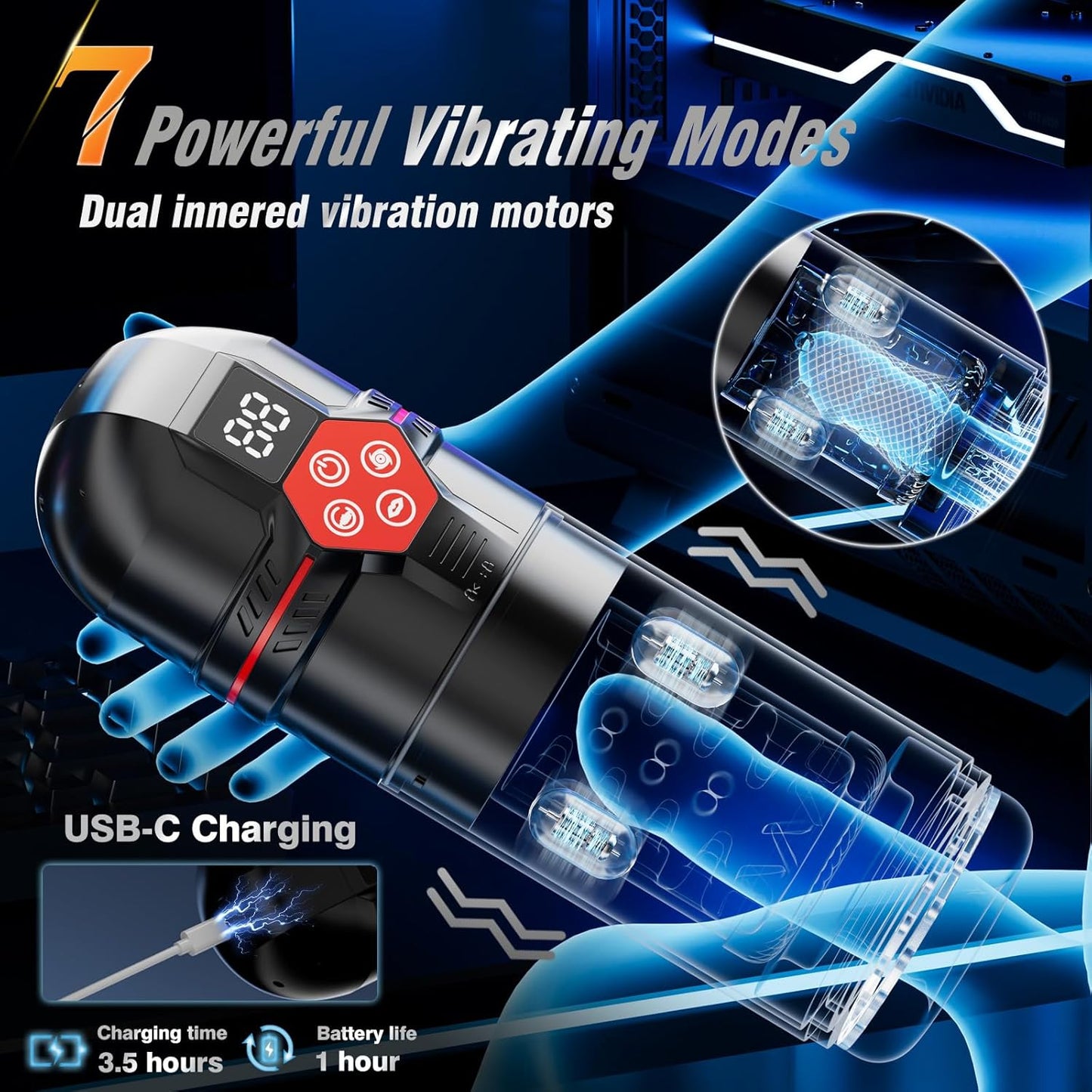 💥 2025 Limited 70% OFF  🔥 SUPTRUCK™ Titan Surge Male Masturbator 🔥 Automatic Men Toys LCD Pumps & Enlargers