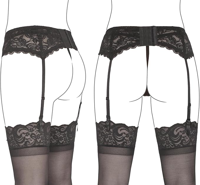 MIRA Seductive Lace Garter Stockings
