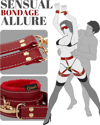 FancyStar™ Leather Bondage 9PCS Set with Belts and Cuffs
