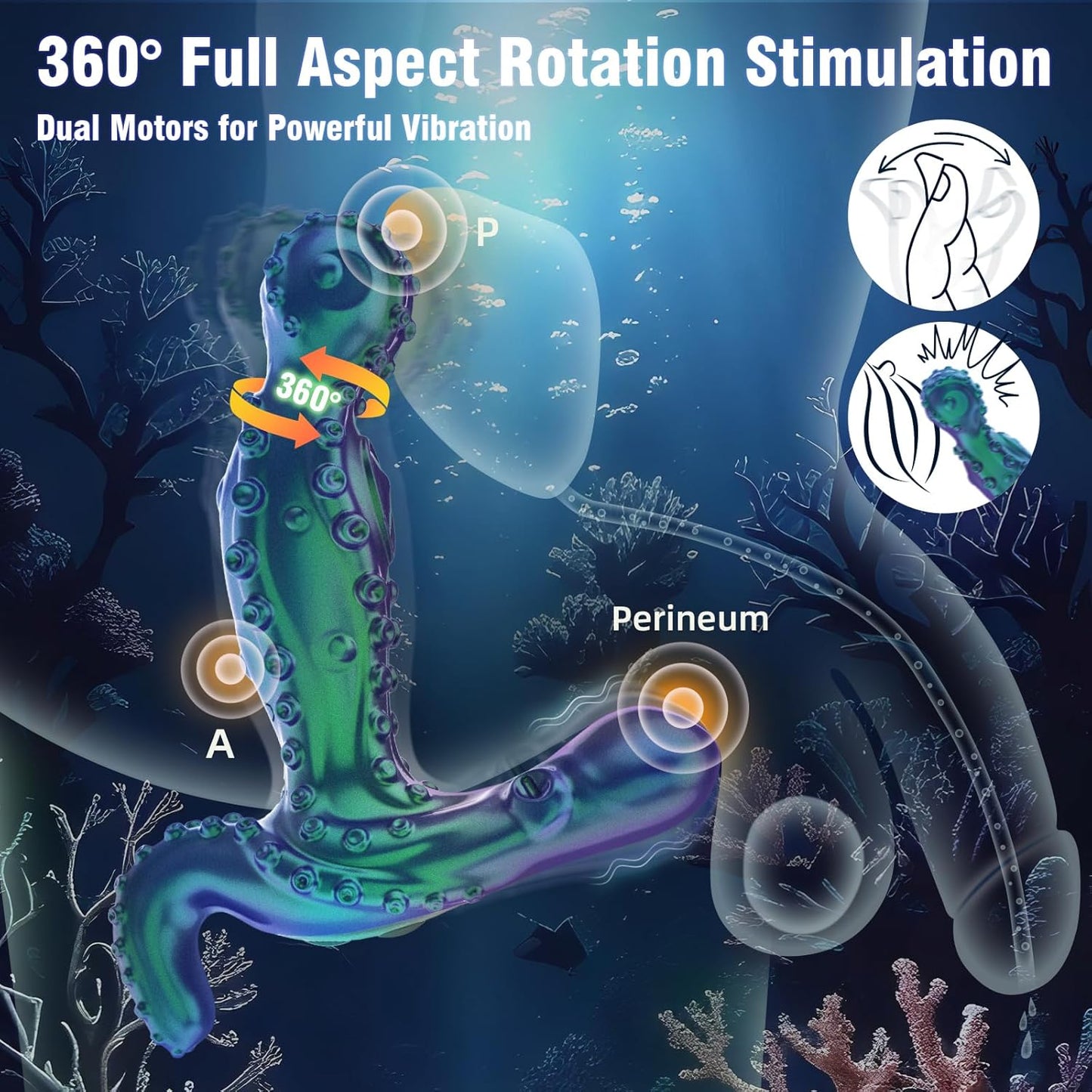 💥 2025 Limited 70% ️OFF 💦 OctoPulse X9 360° Rotating Suptruck Deep Stimulator