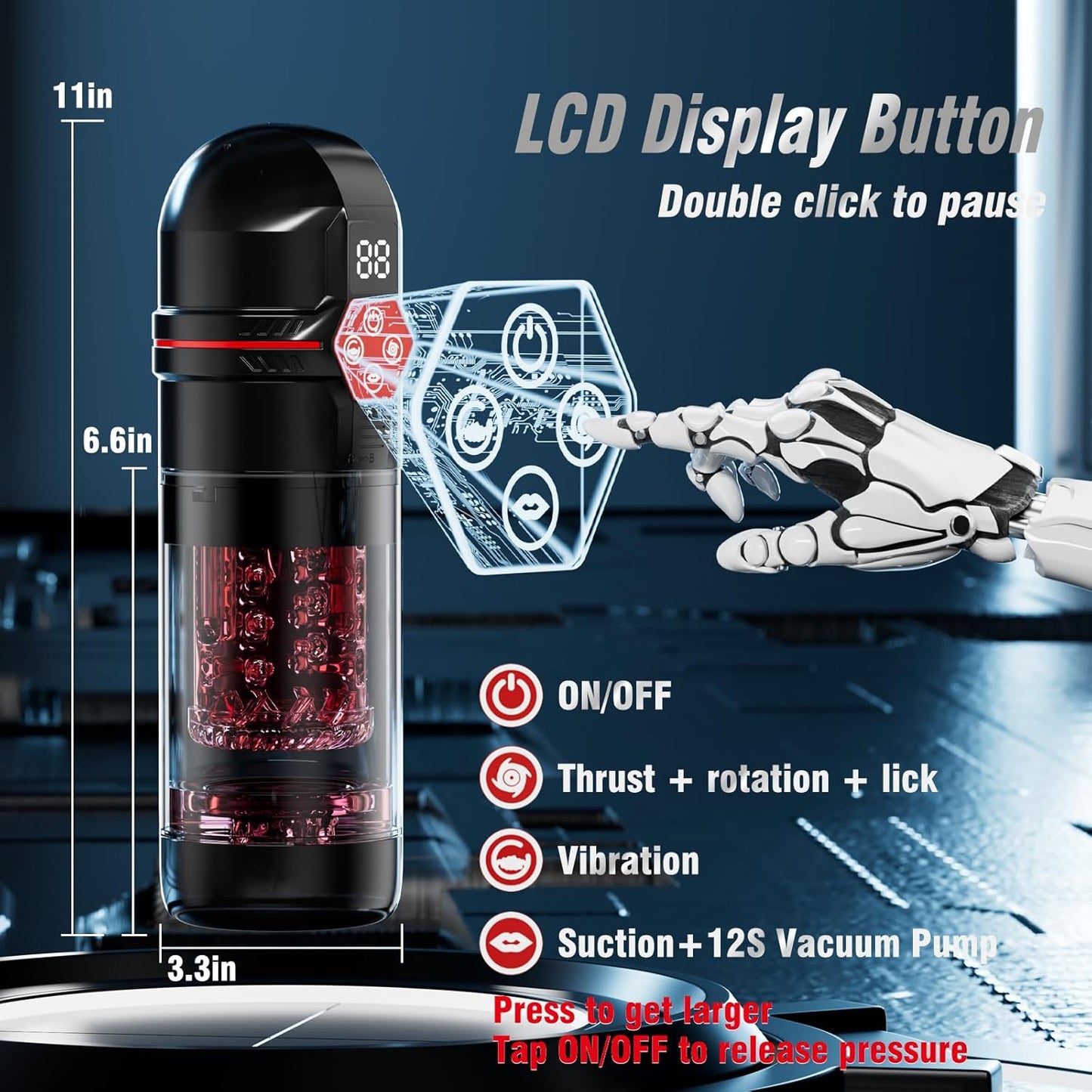 💥 2025 Limited 70% OFF  🔥 SUPTRUCK™ Titan Surge Male Masturbator 🔥 Automatic Men Toys LCD Pumps & Enlargers