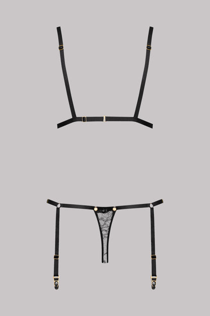 Jeux Magnetic Lace Thong Bodysuit