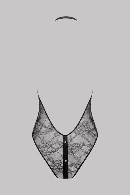 Magnetic Lace Thong Bodysuit