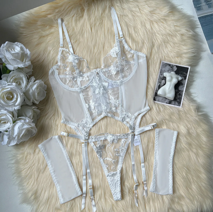 FancyStar™ Midnight Rose Allure Lingerie