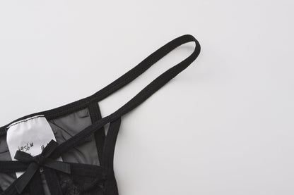 SYNIA Corset with Crotchless String Set