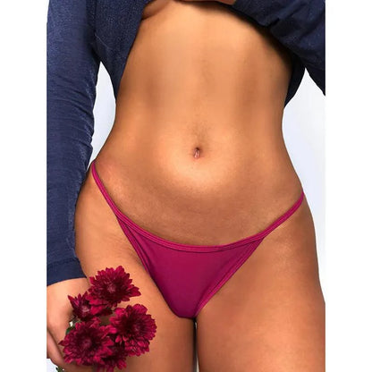 Floral Embroidered G-String: Seductive Women's T-Back Underwear