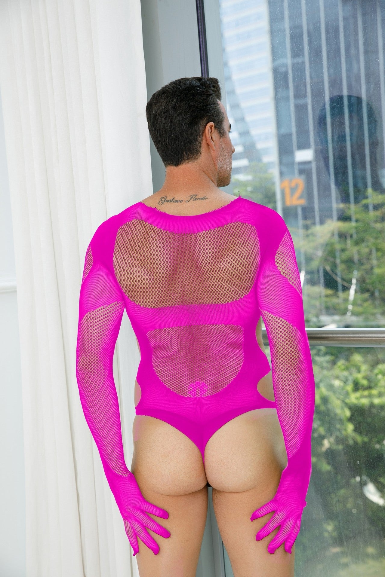 Blaze Hot Mesh Bodysuit - Baby Boxx Lingerie