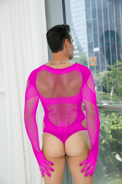 Blaze Hot Mesh Bodysuit - Baby Boxx Lingerie
