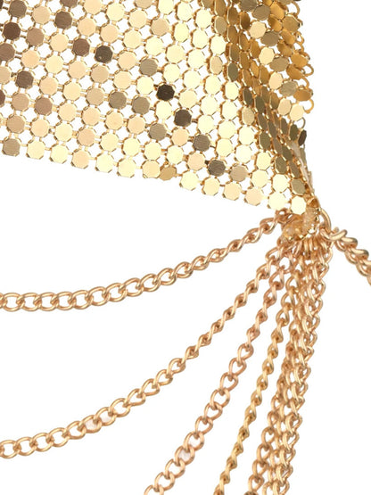 MEDA Metalic Chain Top