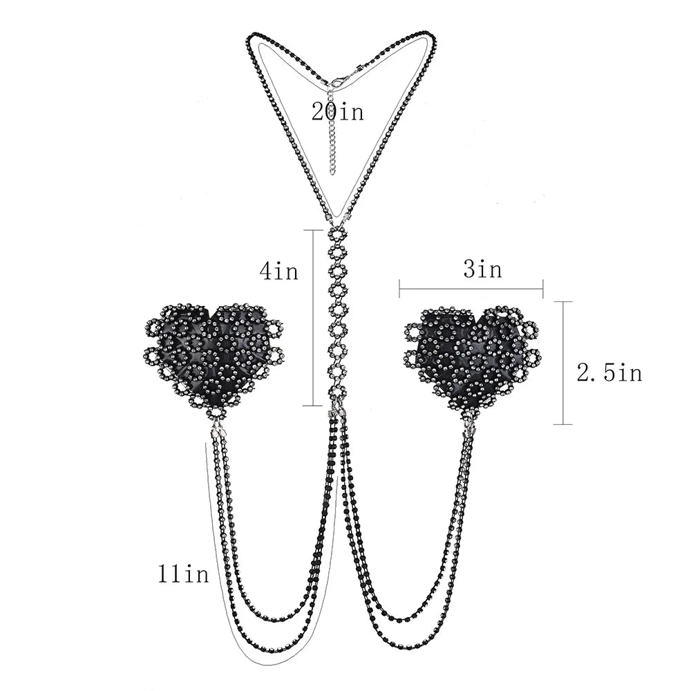 FIREHEART Chain Choker with Covers