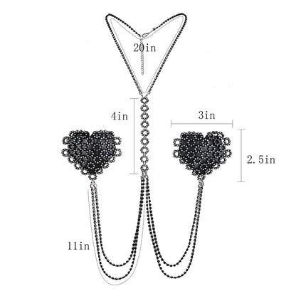 FIREHEART Chain Choker with Covers