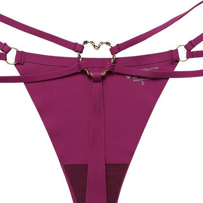 Iron Ring Sexy G-String: Ice Silk Thong Panties