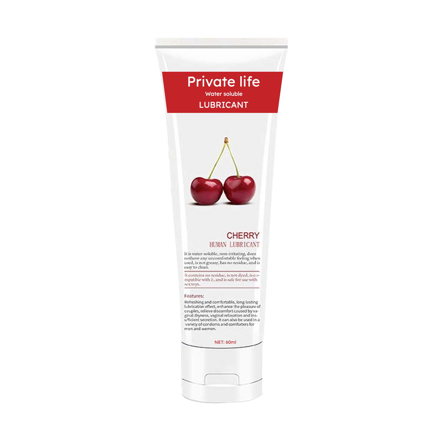 Water-Based Cherry Flavored Natural Lubricant