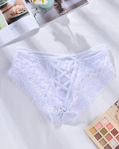 THIREVA Plus Size Lace Triangle Panties