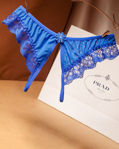 NOYCELLE Crotchless Lace Low Waist Thong
